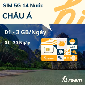 Sim 14 nước châu á