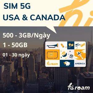 Sim 5g mỹ & canada