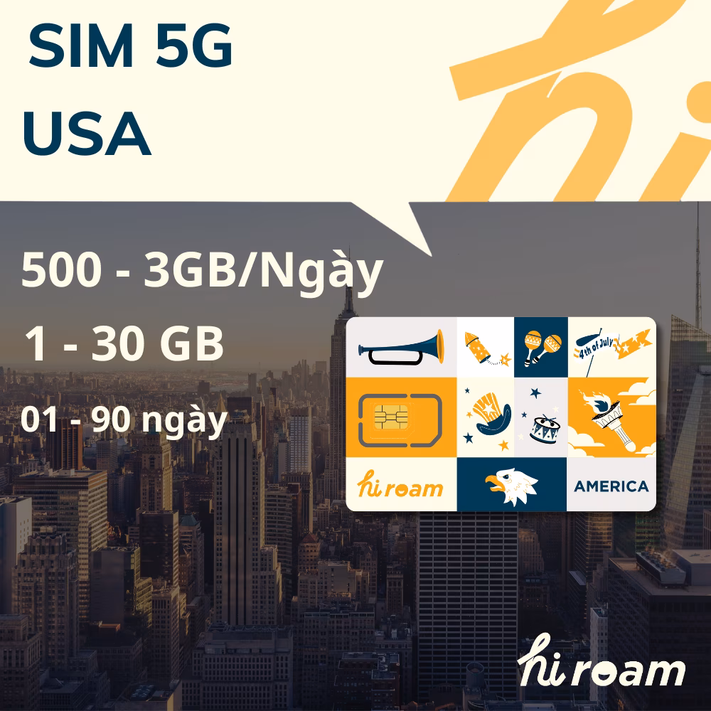 SIM 5G Mỹ AT&T