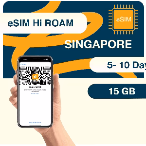 Esim 5g singapore 15gb, không giới hạn 256kbps