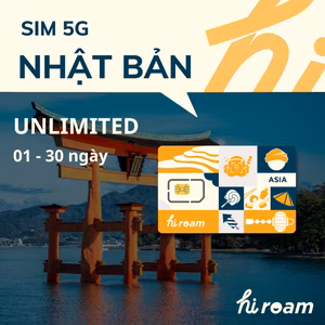 Sim 5g nhật bản unlimited