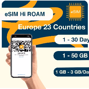 Esim châu âu 40 nước
