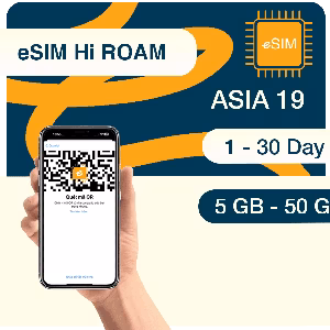 Esim châu á 19 nước